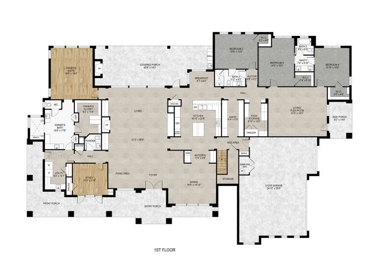 House Plan House Plan #33672 Drawing 1