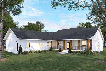 Modern Farmhouse House Plan #1776-00163 Elevation Photo