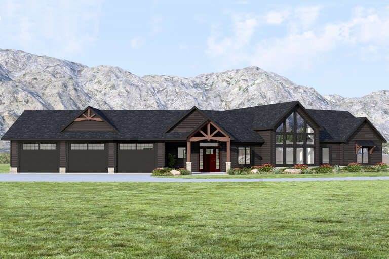 House Plan House Plan #33674 Front Elevation 