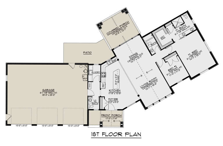 House Plan House Plan #33674 Drawing 1