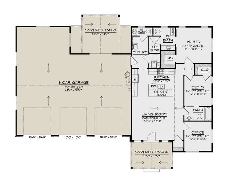 House Plan House Plan #33675 Drawing 1