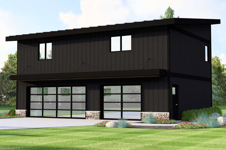 House Plan House Plan #33676 Angled Front Elevation