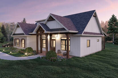 Modern Farmhouse House Plan #7174-00036 Elevation Photo