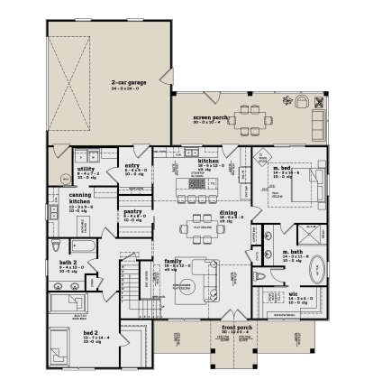 Main Floor for House Plan #7174-00036