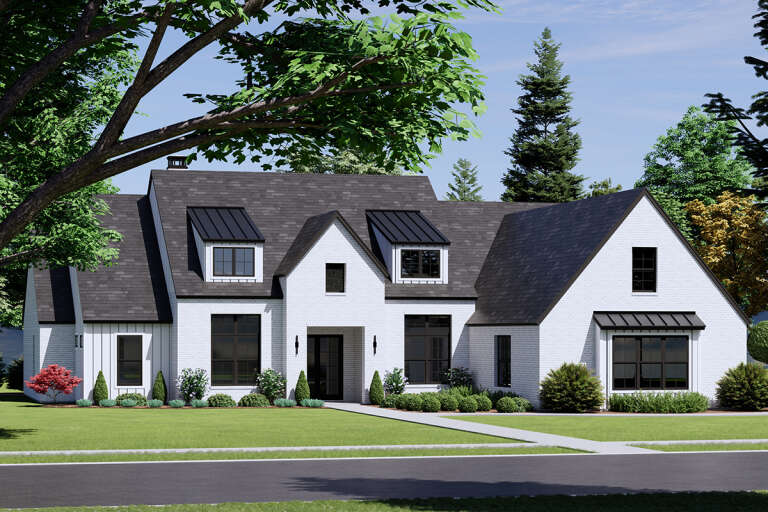 House Plan House Plan #33678 Angled Front Elevation