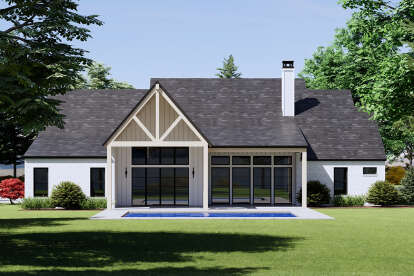 Modern Transitional House Plan #7983-00152 Elevation Photo