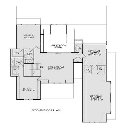Second Floor for House Plan #196-00008