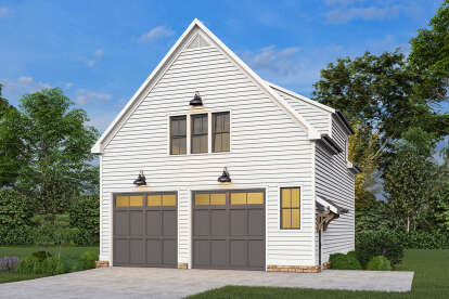 Farmhouse House Plan #196-00009 Elevation Photo