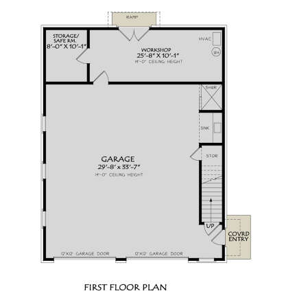 Garage Floor for House Plan #196-00009