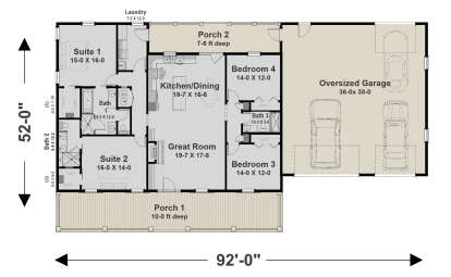 Main Floor for House Plan #1776-00164