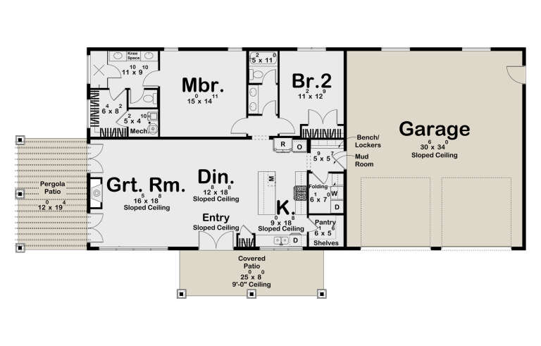 House Plan House Plan #33682 Drawing 1