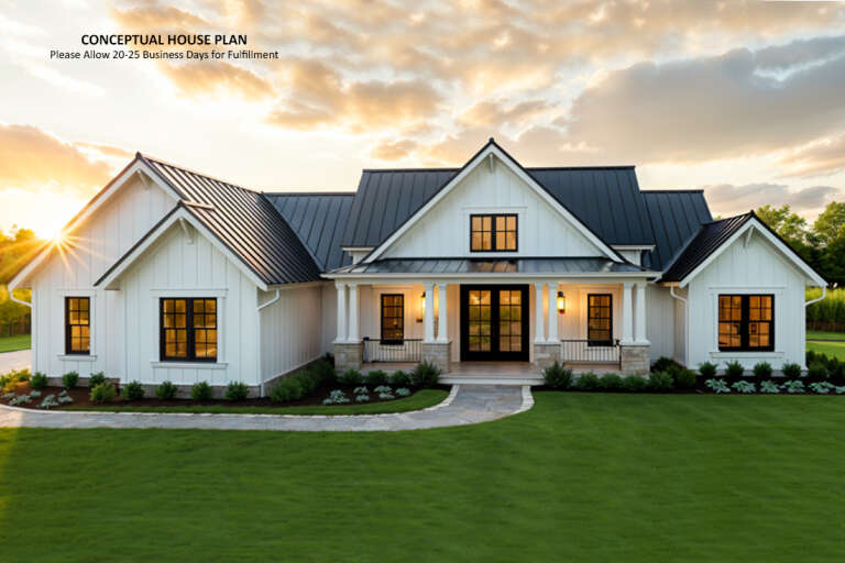 House Plan House Plan #33684 Front Elevation 
