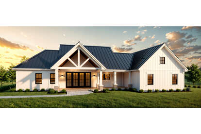 Modern Farmhouse House Plan #6849-00173 Elevation Photo