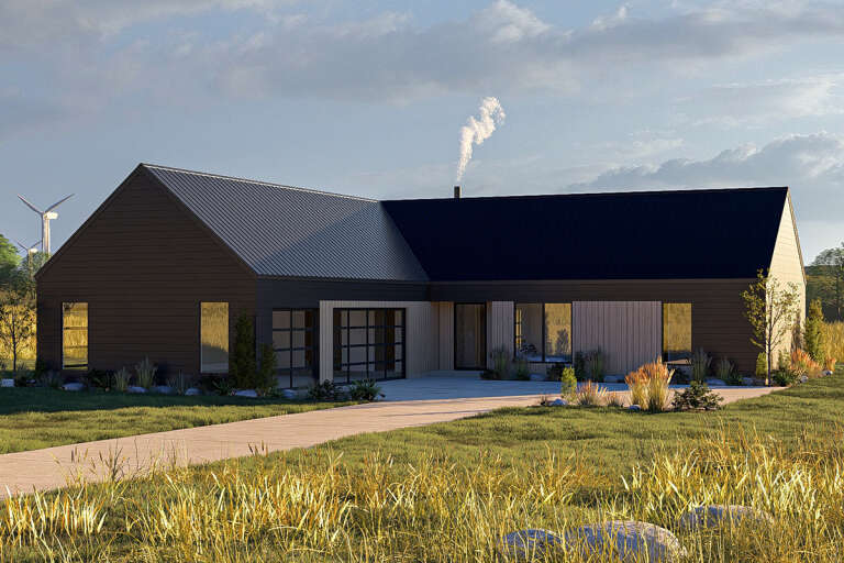 House Plan House Plan #33685 Angled Front Elevation