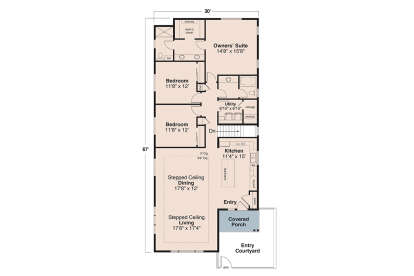 Main Floor  for House Plan #035-01163