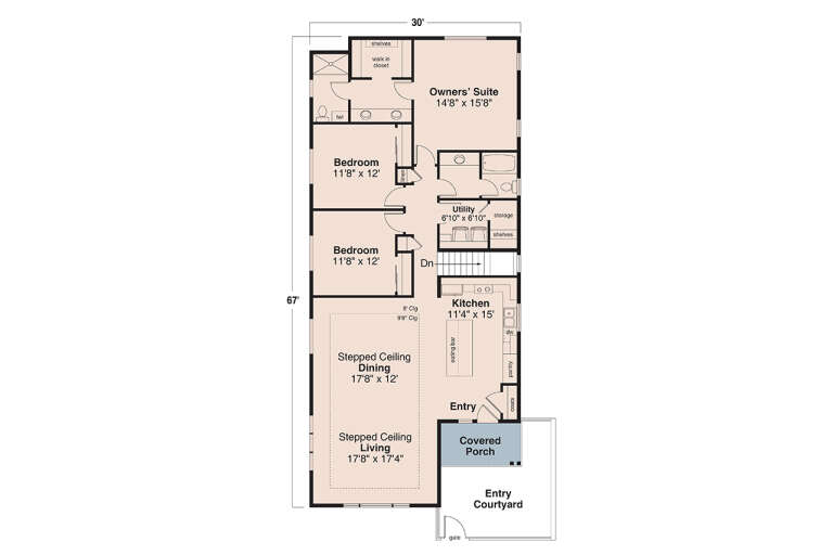 House Plan House Plan #33688 Drawing 1