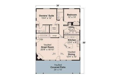 Main Floor  for House Plan #035-01164