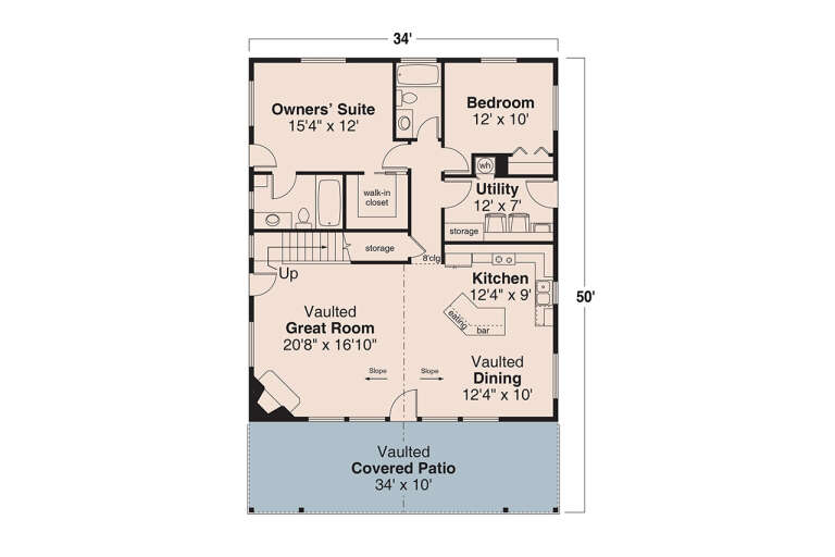 House Plan House Plan #33689 Drawing 1