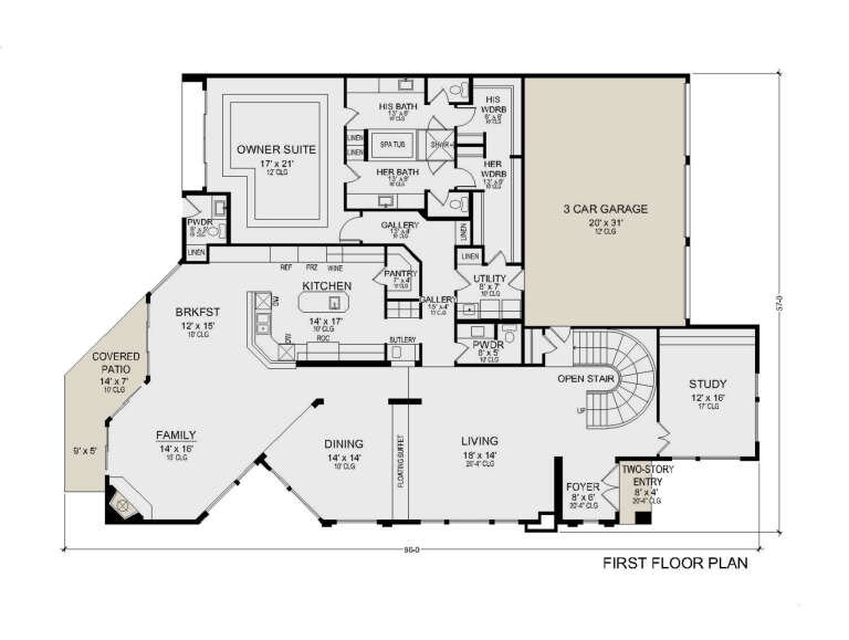 House Plan House Plan #33693 Drawing 1