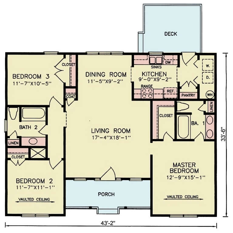 House Plan House Plan #33694 Drawing 1