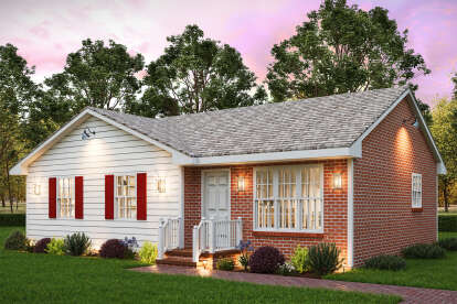 Traditional House Plan #699-00422 Elevation Photo