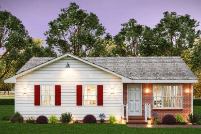 Traditional House Plan #699-00422 Elevation Photo