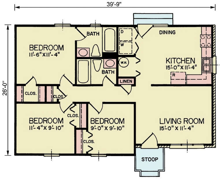 House Plan House Plan #33695 Drawing 1