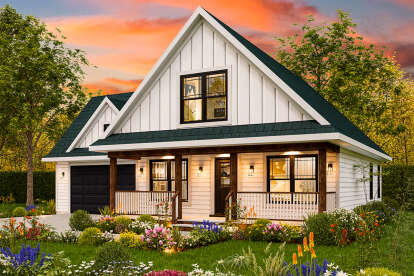 Modern Farmhouse House Plan #699-00423 Elevation Photo