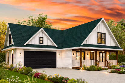 Modern Farmhouse House Plan #699-00423 Elevation Photo
