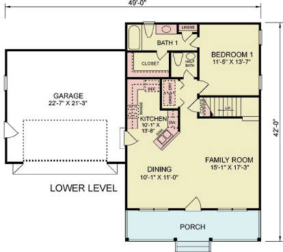 Main Floor  for House Plan #699-00423