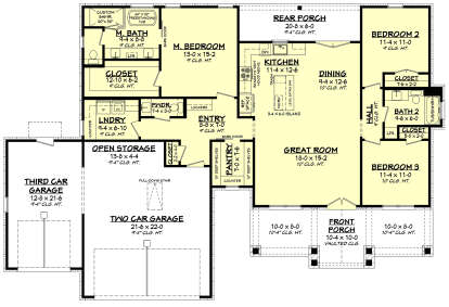 Main Floor  for House Plan #041-00398