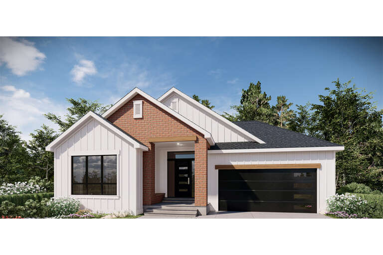 House Plan House Plan #33698 Angled Front Elevation