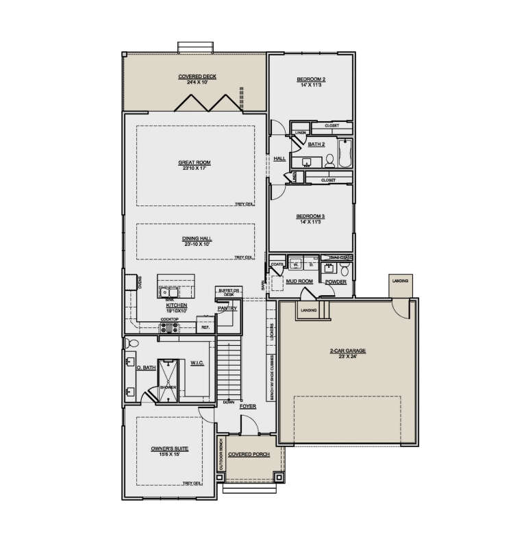 House Plan House Plan #33698 Drawing 1
