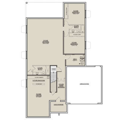 Basement for House Plan #7306-00053