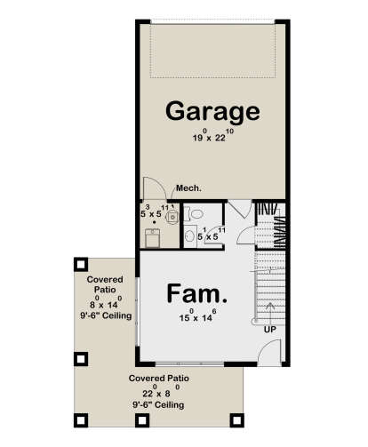 First Floor for House Plan #963-01167
