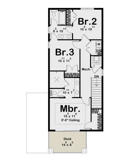 Third Floor for House Plan #963-01167