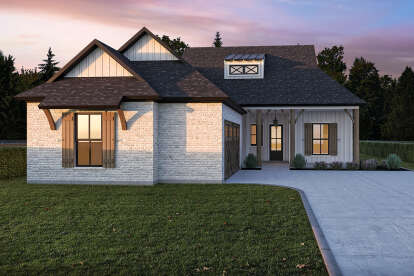 Modern Farmhouse House Plan #7516-00092 Elevation Photo