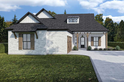 Modern Farmhouse House Plan #7516-00092 Elevation Photo