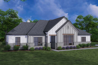 Modern Farmhouse House Plan #3571-00026 Elevation Photo