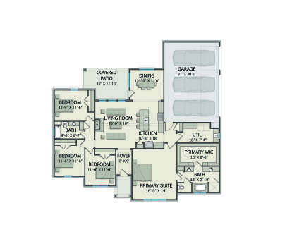 Main Floor  for House Plan #3571-00026
