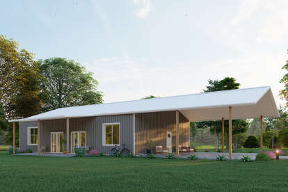 Barn House Plan #625-00042 Elevation Photo