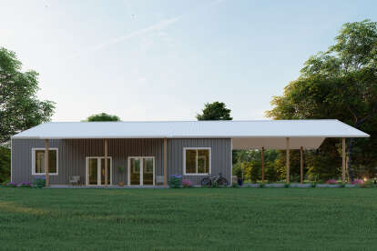 Barn House Plan #625-00042 Elevation Photo