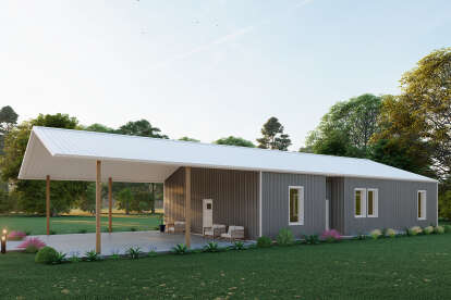 Barn House Plan #625-00042 Elevation Photo