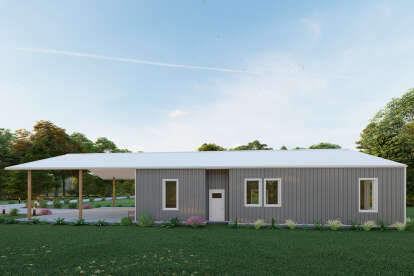 Barn House Plan #625-00042 Elevation Photo