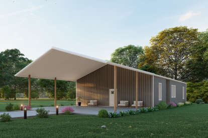 Barn House Plan #625-00042 Elevation Photo