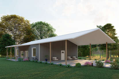 Barn House Plan #625-00042 Elevation Photo