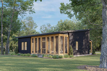 Modern House Plan #1776-00165 Elevation Photo