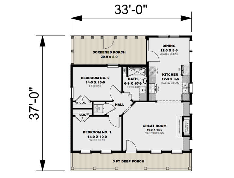 House Plan House Plan #33703 Drawing 1