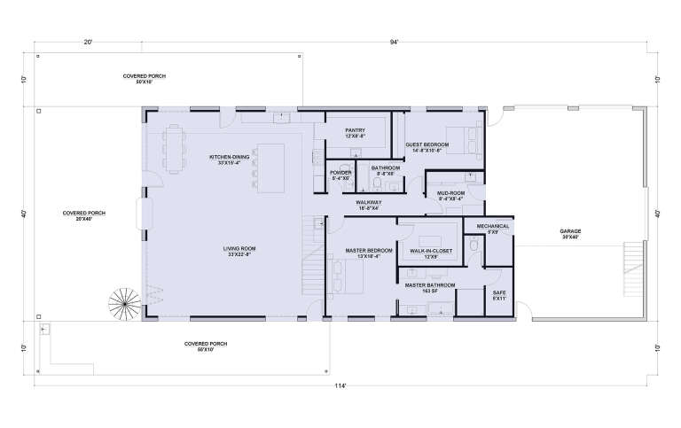 House Plan House Plan #33704 Drawing 1