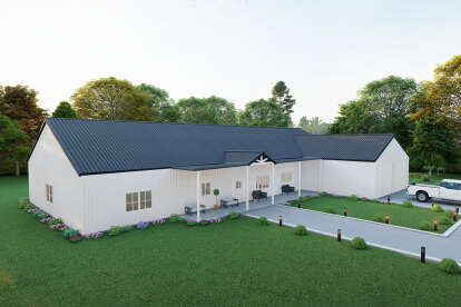 Barn House Plan #625-00044 Elevation Photo